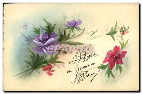 Cartes postales Dessin a la main Fleurs