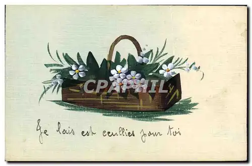 Cartes postales Dessin a la main Fleurs