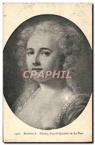 Ansichtskarte AK Madame de Varens d&#39apres Quentin La Tour