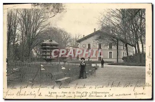 Cartes postales Colombe Colombophilie Lyon Parc de la Tete d&#39Or L&#39observatoire