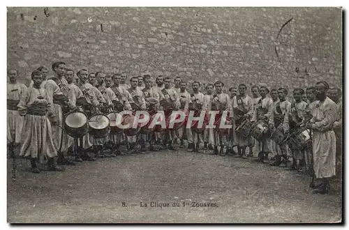 Ansichtskarte AK Militaria La clique du 1er Zouaves