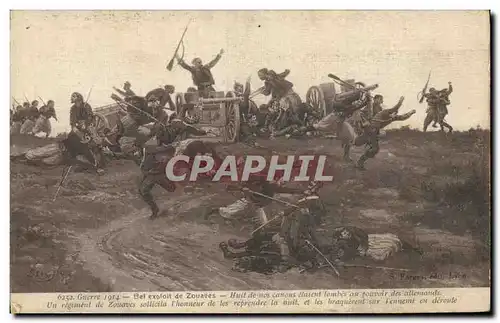 Cartes postales Militaria Bel exploit de Zouaves