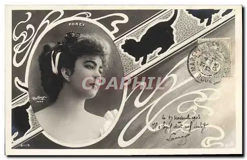 Cartes postales Femme Theatre Porey