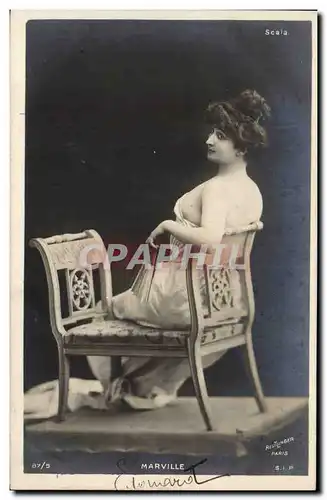 Cartes postales Femme Theatre Scala MArville