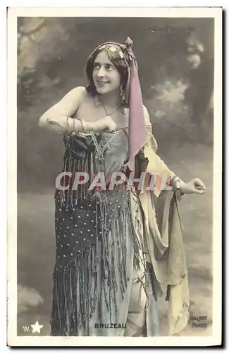 Cartes postales Femme Theatre Bruzeau Folies Bergere Paris