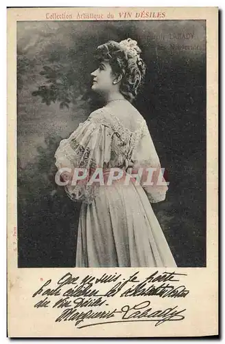 Cartes postales Femme Theatre Marguerite Labady Vin Desiles