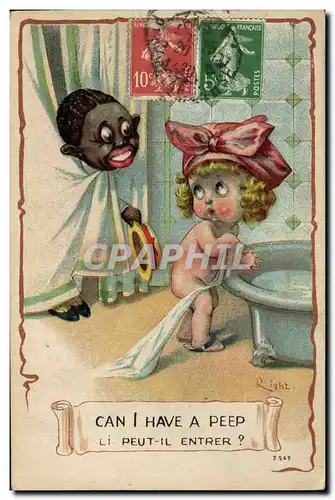 Cartes postales Negre Enfant Noir Can i have a peep