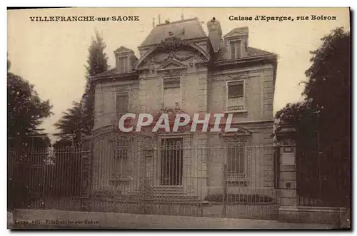 Cartes postales Banque Caisse d&#39Epargne rue Boiron Villefranche sur Saone