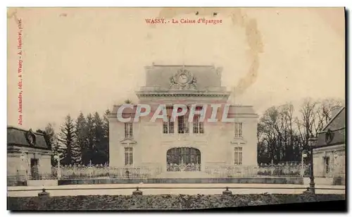 Cartes postales Banque Caisse d&#39Epargne Wassy