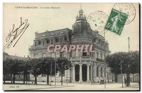 Cartes postales Banque Caisse d&#39Epargne Vitry le Francois