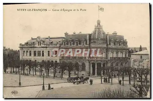 Cartes postales Banque Vitry le Francois Caisse d&#39Epargne et la Poste