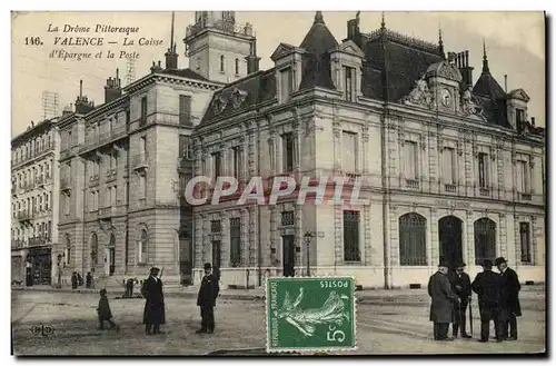 Cartes postales Banque Valence La Caisse d&#39Epargne et la Poste