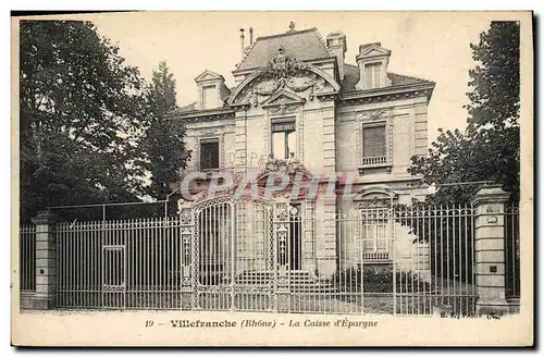 Cartes postales Banque Caisse d&#39Epargne Villefranche