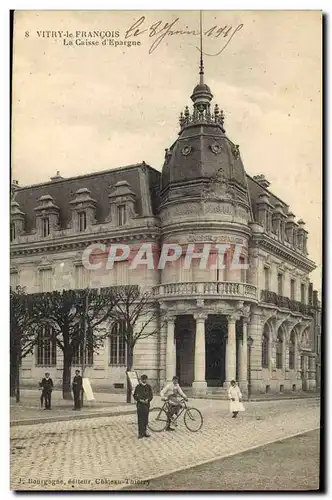 Cartes postales Banque Caisse d&#39Epargne Vitry le Francois