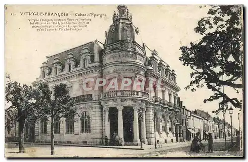 Cartes postales Banque Caisse d&#39Epargne Vitry le Francois