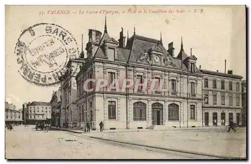 Cartes postales Banque Valenec La Caisse d&#39Epargne La Poste et la condition des Soies