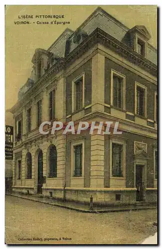 Cartes postales Banque Caisse d&#39Epargne Voiron (carte toilee)