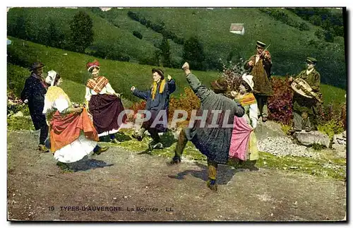 Ansichtskarte AK Folklore Auvergne La bourree