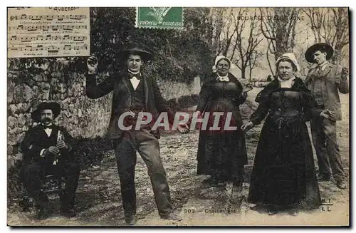 Ansichtskarte AK Folklore Auvergne La Bourree Croisement