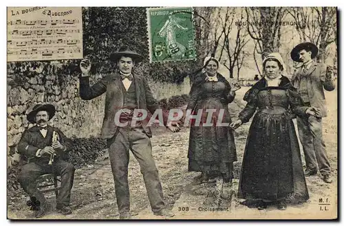 Ansichtskarte AK Folklore Auvergne La Bourree Croisement