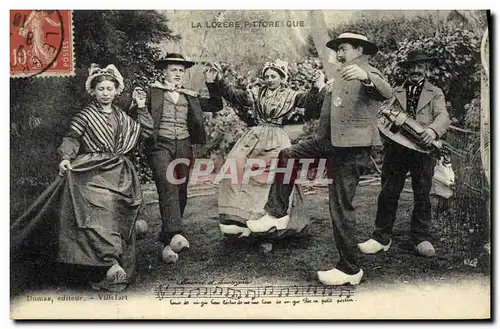 Ansichtskarte AK Folklore Auvergne La Bourree