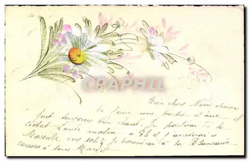 Cartes postales (dessin a la main) Fleurs