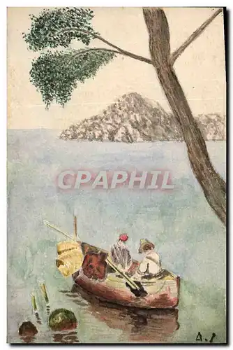 Ansichtskarte AK (dessin a la main)