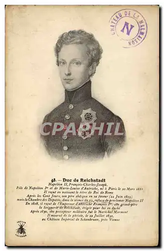 Cartes postales Duc de Reichstadt Napoleon II