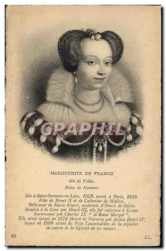 Ansichtskarte AK Marguerite de France Reine de Navarre Valois