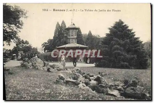 Cartes postales Colombe Colombophilie Rennes La voliere du jardin des plantes