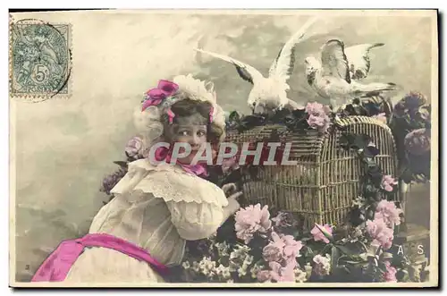 Cartes postales Colombe Colombophilie Enfant