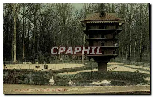 Cartes postales Colombe Colombophilie Lyon Parc de la Tete d&#39Or Le pigeonnier