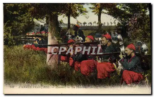 Ansichtskarte AK Militaria Zouaves en Tirailleurs