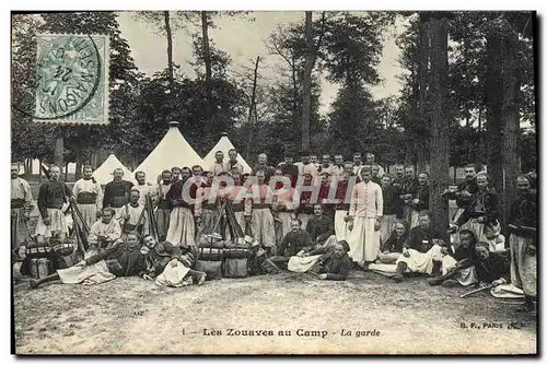 Ansichtskarte AK Militaria Les Zouaves au camp La garde