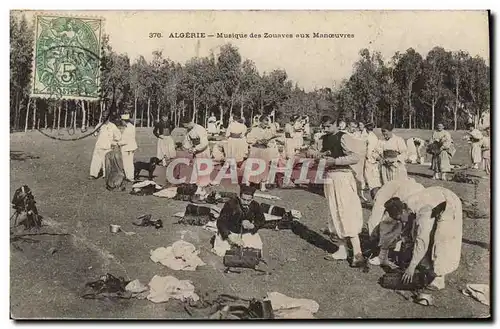 Ansichtskarte AK Militaria Algerie Musique des Zouaves aux Manoeuvres