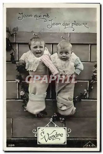 Cartes postales Fantaisie Enfant Bebe a vendre Jumeaux