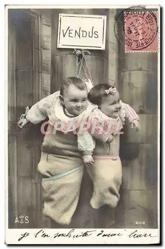 Cartes postales Fantaisie Enfant Bebe EVndus Jumeaux