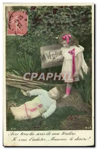 Cartes postales Fantaisie Enfant Bebe A vendre