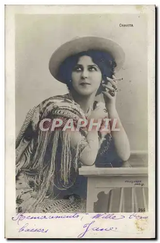 Cartes postales Fantaisie Femme Theatre Chavita