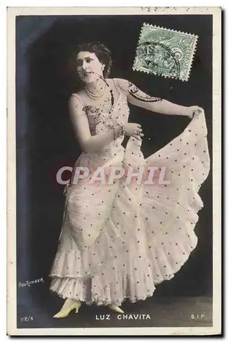 Cartes postales Fantaisie Femme Theatre Luz Chavita