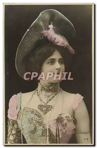 Cartes postales Fantaisie Femme Theatre Liane de Vries