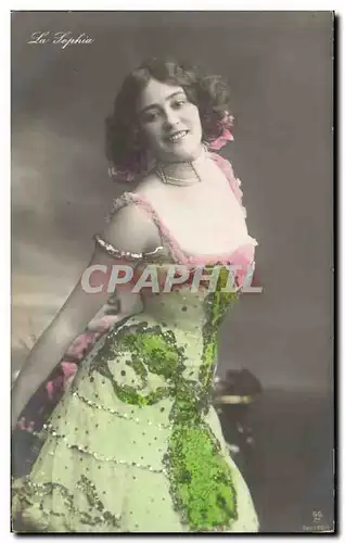 Cartes postales Fantaisie Femme Theatre La Sophia