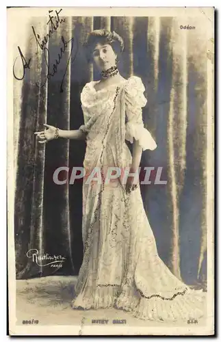 Cartes postales Fantaisie Femme Theatre Odeon Mitzy Dalti