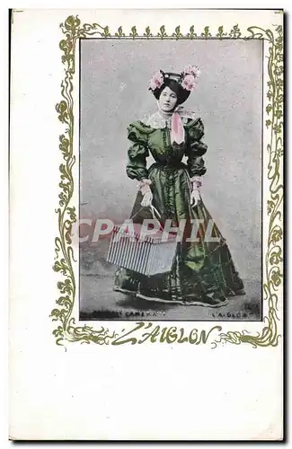 Cartes postales Fantaisie Femme Theatre L&#39aiglon