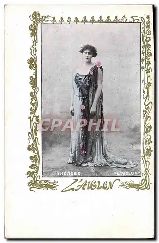 Cartes postales Fantaisie Femme Theatre Therese L&#39Aiglon