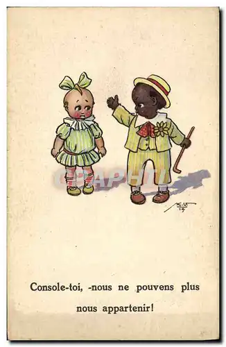 Ansichtskarte AK Negre Enfants de couleur