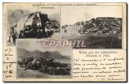 Ansichtskarte AK Gruss aus der katholischen Mission in Pela Namaqualand Hottenotten Polaire
