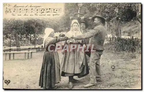 Ansichtskarte AK Folklore Auvergne La Bourree