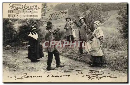 Ansichtskarte AK Folklore Auvergne La Bourree