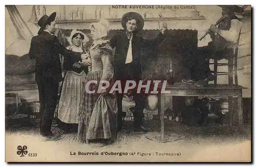 Cartes postales Folklore Auvergne La Bourree